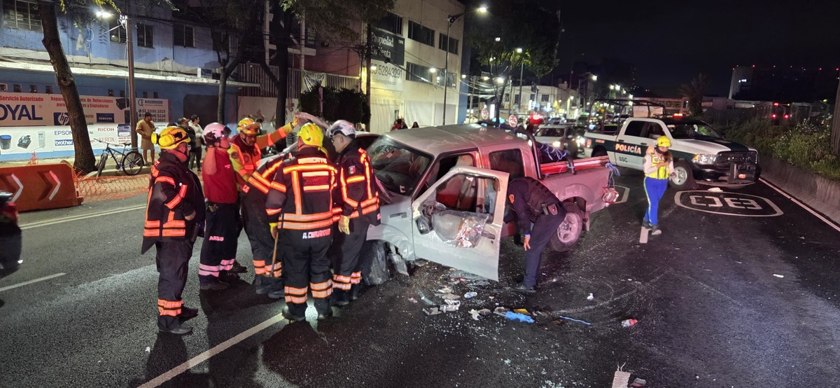 Se registró un accidente múltiple en la alcaldía Benito Juárez. | Enrique Luna