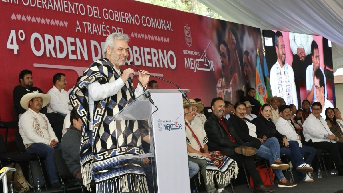 El gobernador de Michoacán, Alfredo Ramírez Bedolla, ha destacado las acciones hacia los pueblos indígenas. | Especial