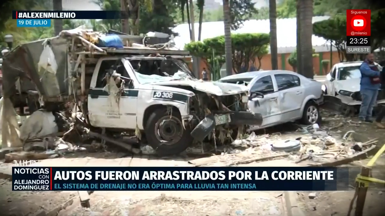Inundaciones en Magdalena Contreras y Álvaro Obregón dejan calles anegadas y autos flotando