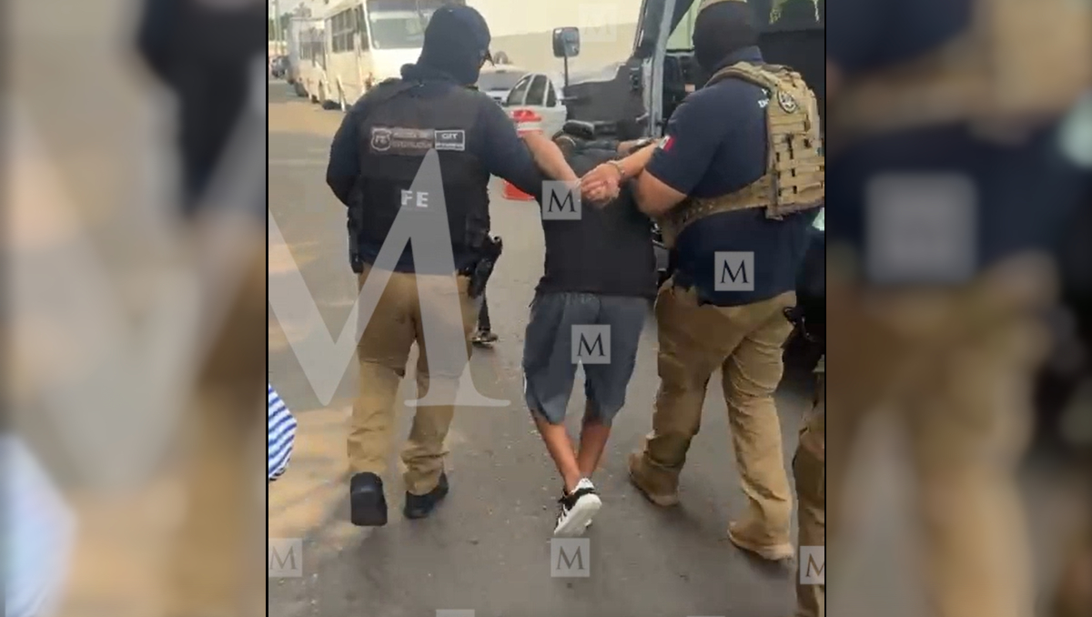 Kelvin "N" fue puesto a disposición de las autoridades por el presunto feminicidio de Karla Bañuelos (Foto: Usi Toledo)
