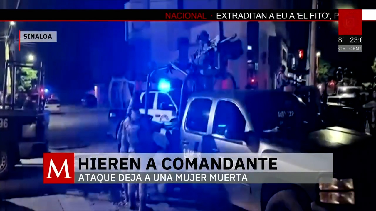 Ataque armado contra comandante en Culiacán deja una mujer muerta por bala perdida