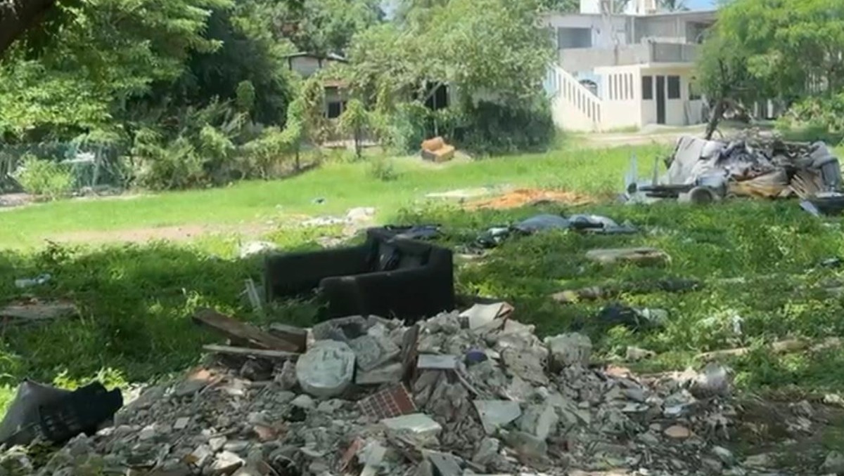 Basurero clandestino en Ciudad Madero