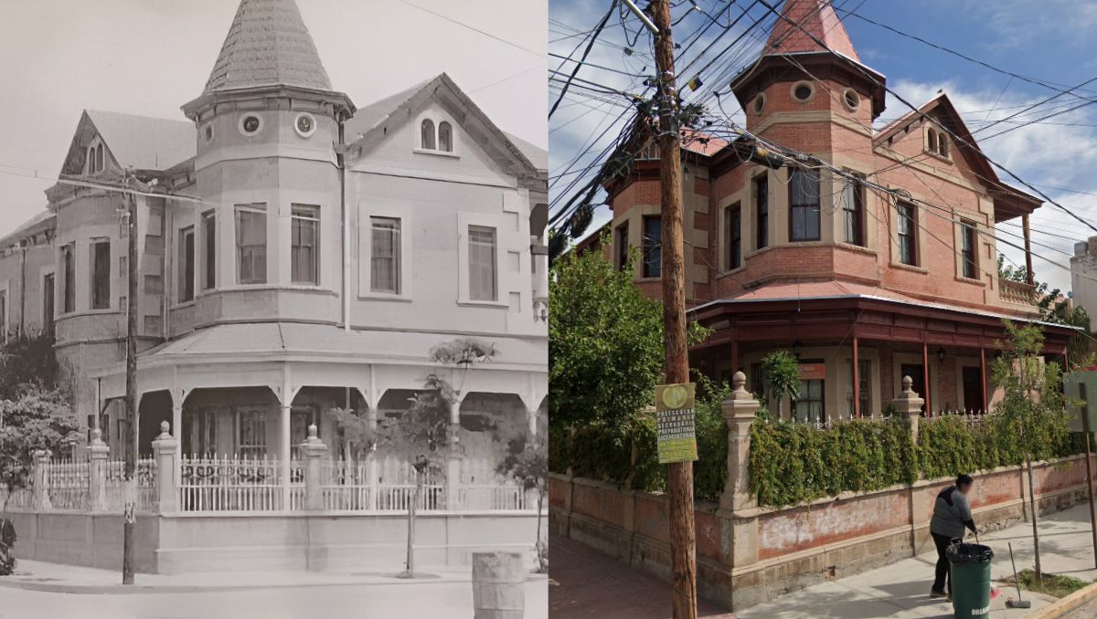 Una fotografía antigua del Archivo Municipal permitió comparar el estado original del Chalet Tarín con su aspecto actual. | Especial