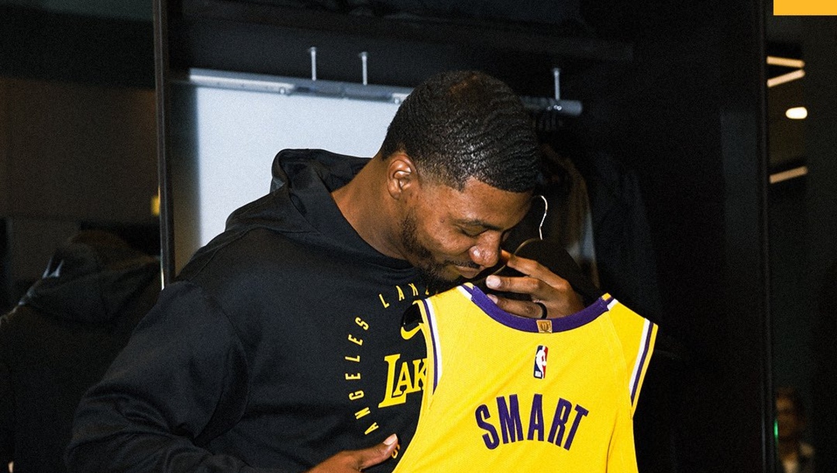 Marcus Smart reconoce que Luka Doncic fue decisivo para firmar con los Lakers (X@Lakers)
