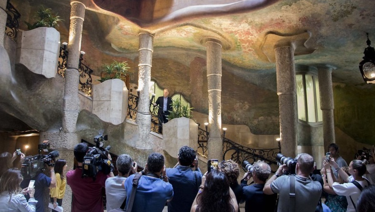 La Pedrera (Casa Milà) obra de Antoni Gaudí (1852-1926), inpiración para el escrito Dan Brown | Especial