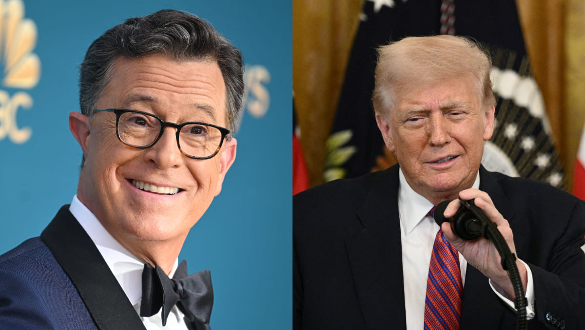 Stephen Colbert respondió a Donald Trump en pleno programa | AFP