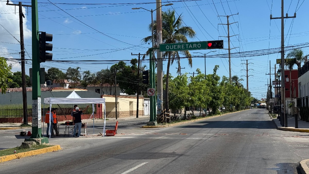 Cierre de avenida Tamaulipas HOY 23 julio 2025. (Alberto Cano)