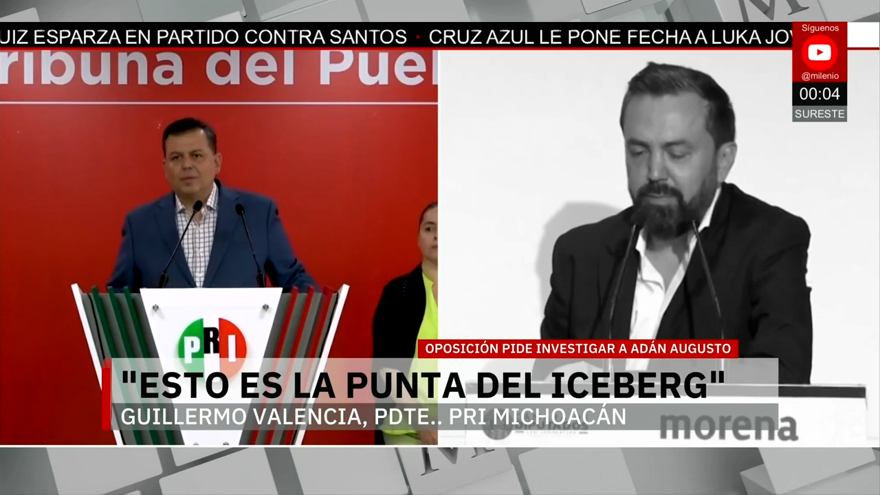 Crece presión contra Adán Augusto por presuntos vínculos de su exjefe de seguridad