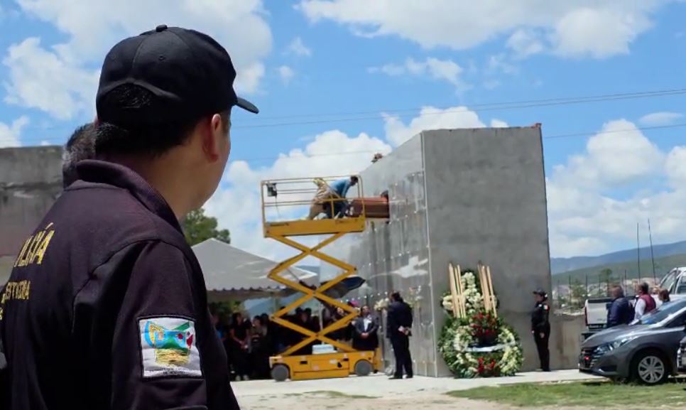 Despiden a agente fallecido en Tula. (Guadalupe trejo)