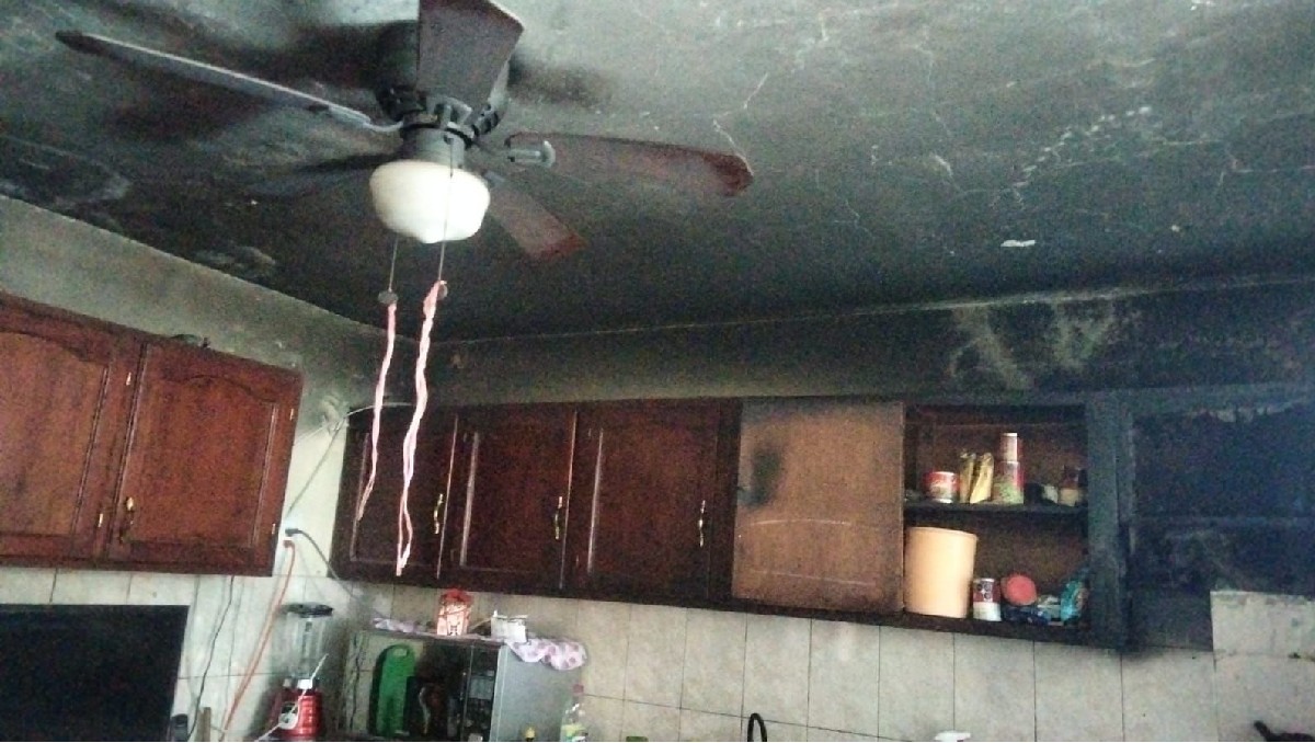 Incendio en la colonia Borreguera de Tampico
