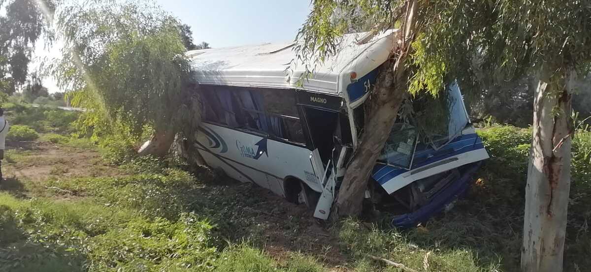 El accidente ocurrió a las 8 de la mañana y solo viajaba el chofer en el autobús. | Especial