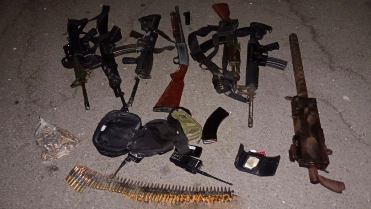 Arsenal decomisado a una célula criminal en BCS | SSPC