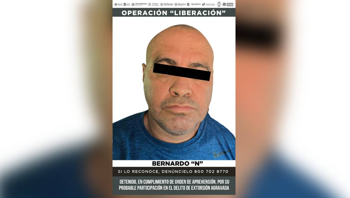 Bernardo Alejandro 'N' fue ingresado al penal de Santiaguito en Almoloya de Juárez, por su probable intervención en el delito de extorsión. | Especia