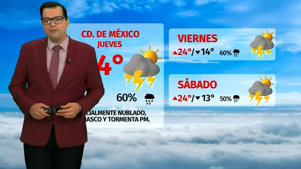 Clima de hoy jueves 24 de julio de 2025 | Pronóstico con Nelson Valdez