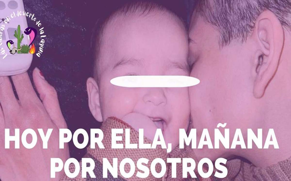La colectiva feminista 'Víboras en el Desierto' piden la ayuda para una joven madre. l Especial