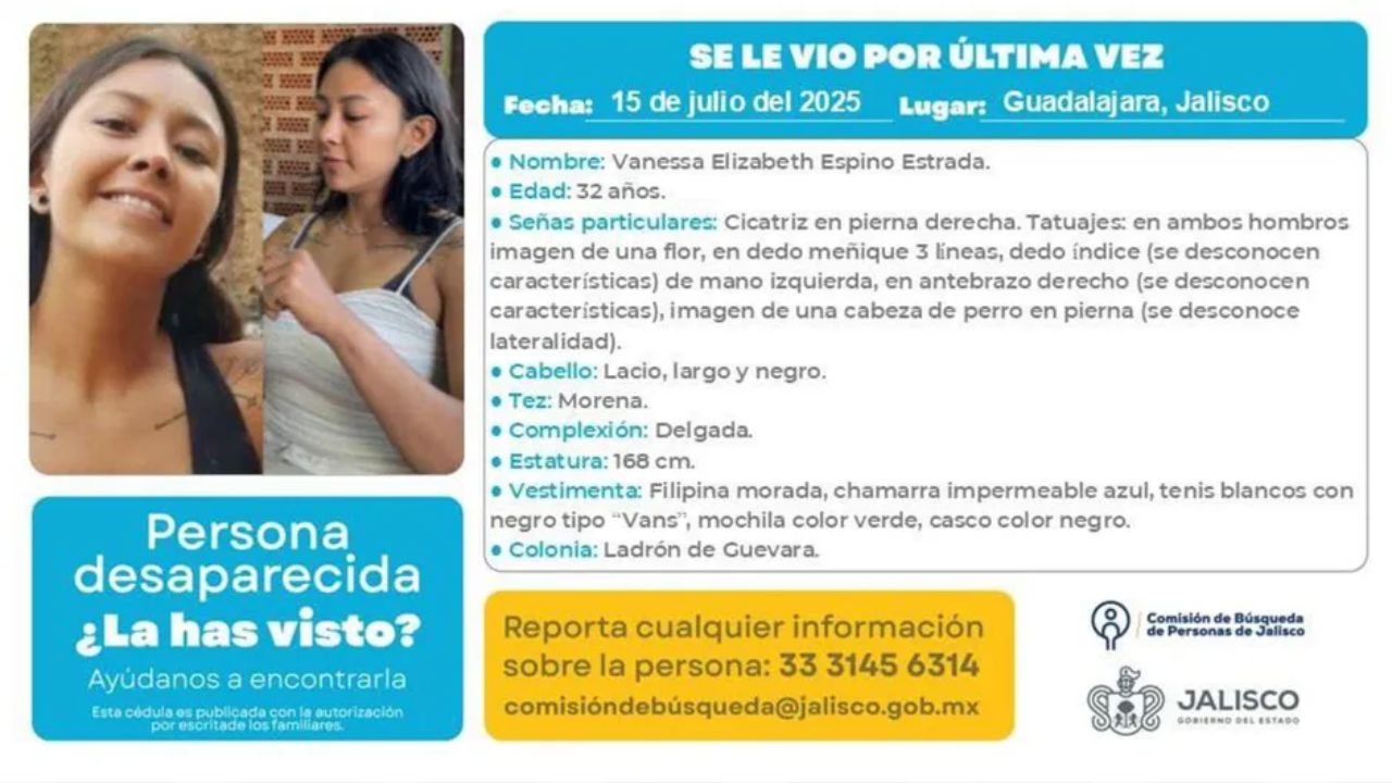 Continúa la búsqueda de Vanessa Espino, joven arrastrada por la corriente en Zapopan