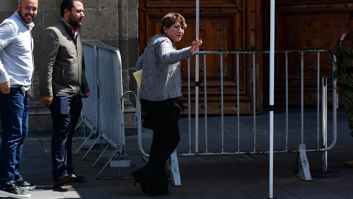 Delfina Gómez se reúne con Sheinbaum en Palacio Nacional | X: @delfinagomeza