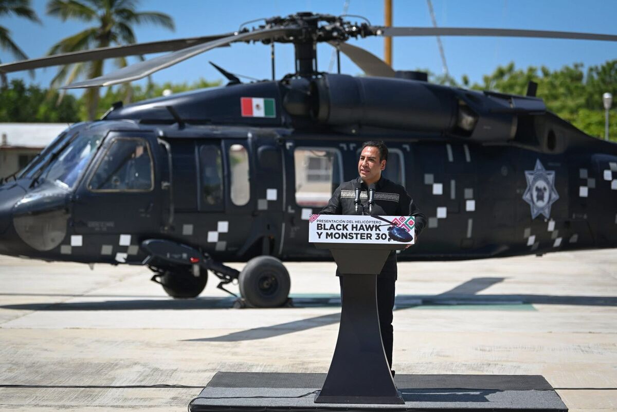 El helicóptero Sikorsky UH-60 Black Hawk será el primero en su tipo en el sureste del país | Cortesía.