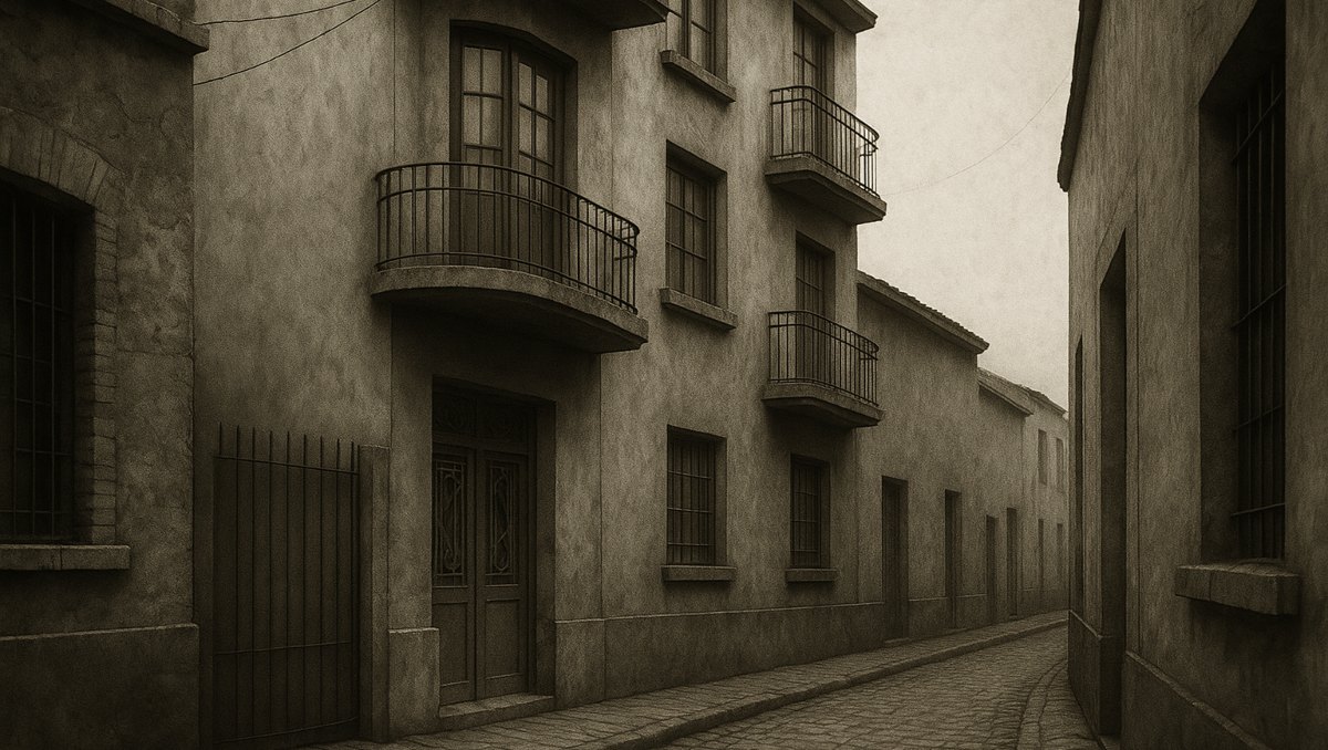Imagen ilustrativa de la casa en la que vivía Felícitas Sánchez | Recreación hecha con Sora IA
