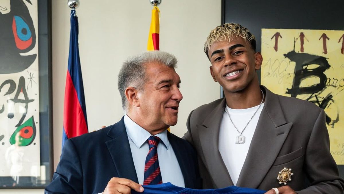 Joan Laporta, presidente del Barcelona, habló sobre la polémica fiesta de Lamine Yamal (Instagram @lamineyamal)