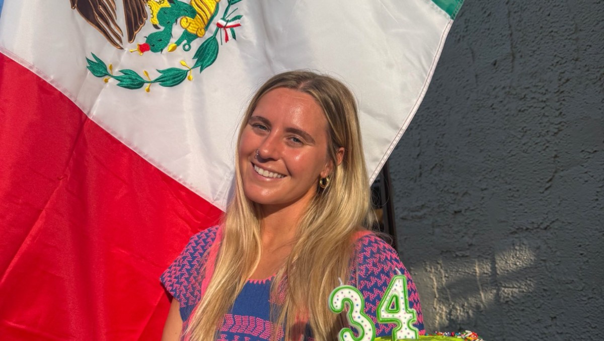 La mujer que celebró al estilo mexicano | Foto: Facebook