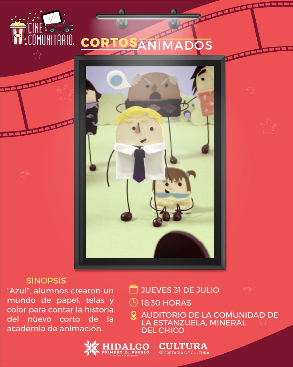 Nueva edición de programa Cine Comunitario. (Cortesía)