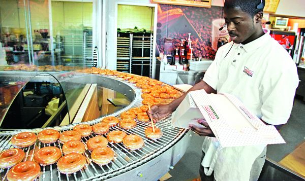 El valor de los títulos de Krispy Kreme subió más de un tercio esta semana. CHUCK BURTON/AP