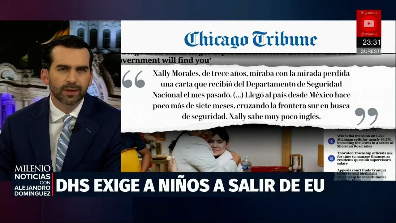 Estados Unidos pide a menores migrantes salir del país mediante cartas del DHS