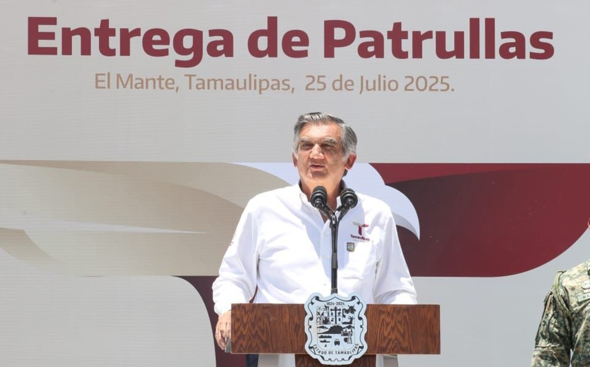 Gobernador de Tamaulipas realiza entrega de patrullas a elementos de seguridad. | Especial