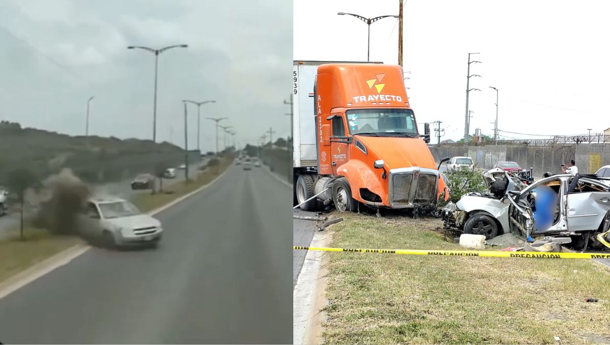 La cámara del tráiler captó el choque. | Especial