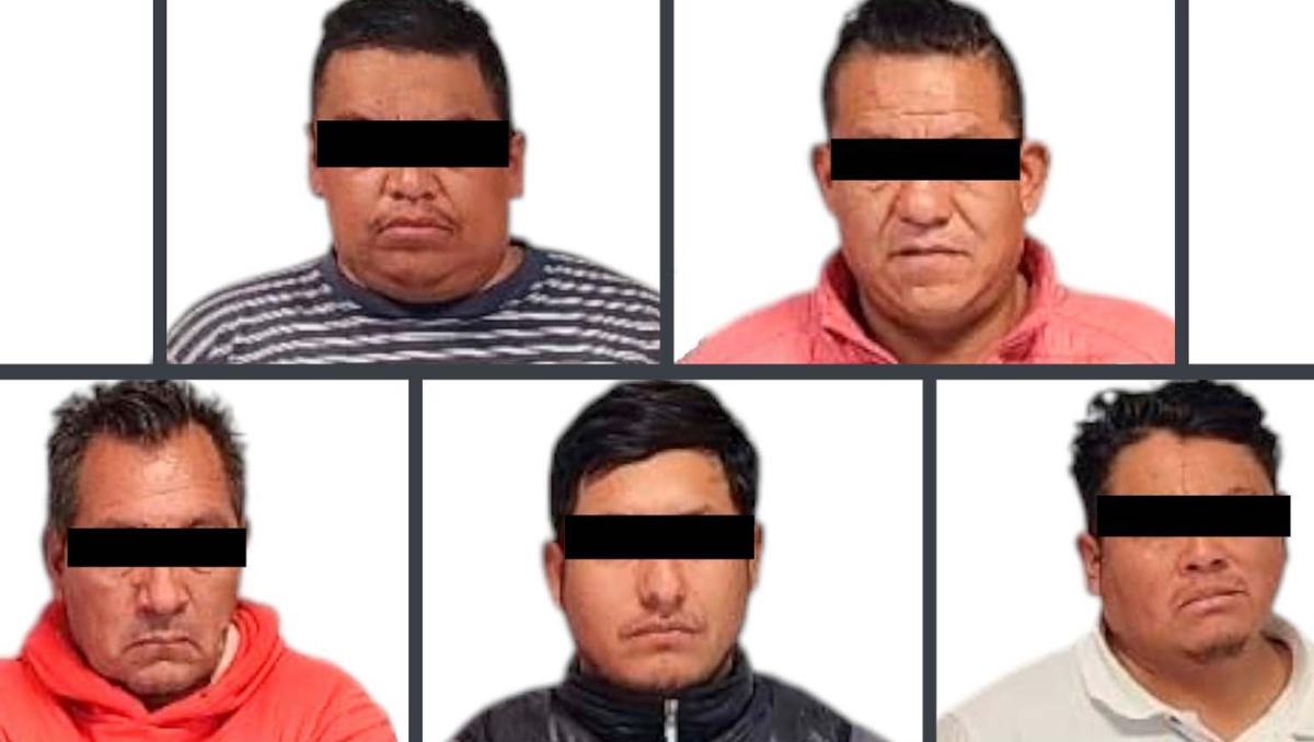 Seis sujetos fueron vinculados a proceso por presunta extorsión cometida en noviembre de 2024 en Almoloya de Juárez.| Especial