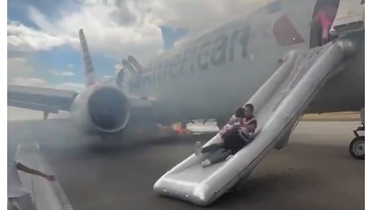 Emergencia en Denver: avión de American Airlines se incendia
