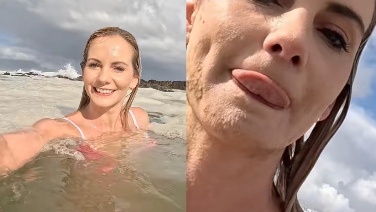 influencer nadaba en aguas negras. | ESPECIAL