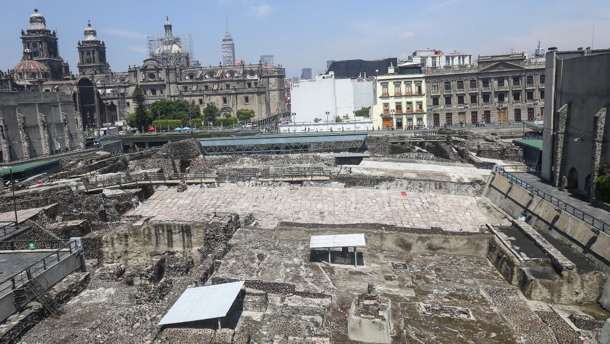 Templo Mayor, ubicado en el centro historico de la capital mexicana : Araceli López