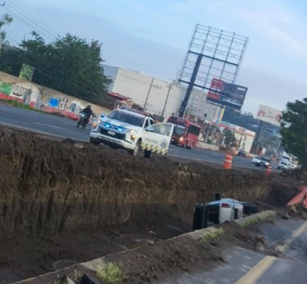 El accidente ocurrió sobre la carretera a Chapala. (Juan Carlos Munguía)