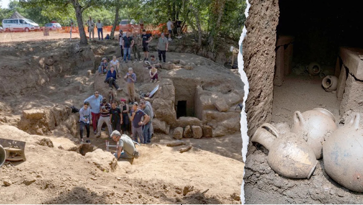 Arqueólogos italianos desvelan una rara tumba de 2.600 años de antigüedad intacta por los saqueadores | ESPECIAL