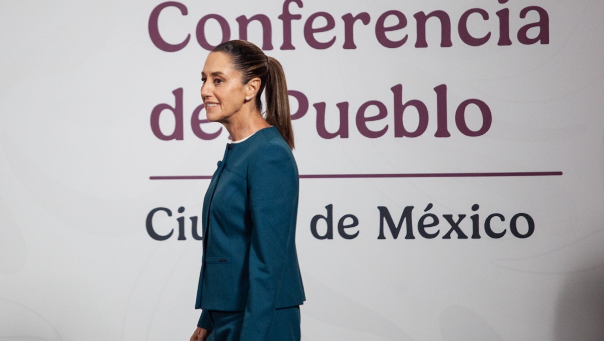 Conferencia de prensa en Palacio Nacional presidida por la titular del Ejecutivo federal. (Cuartoscuro)