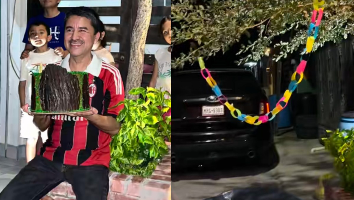 Familia celebra cumpleaños de árbol en Reynosa | Tiktok: kessiadecidaa