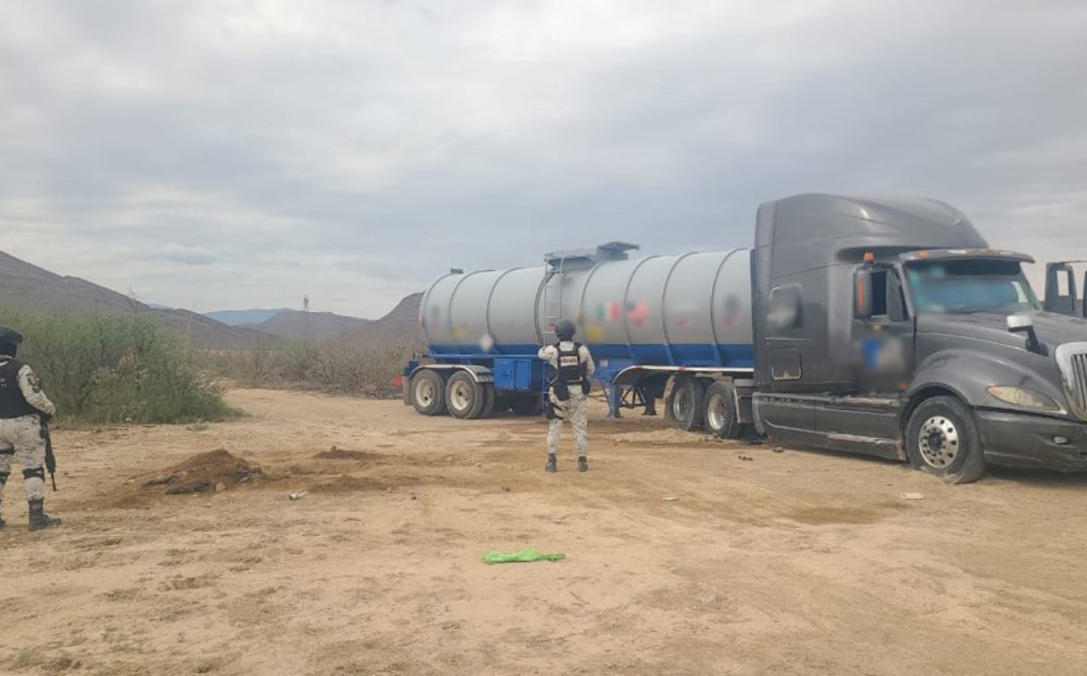 Fuerzas federas aseguraron un vehículo que contenía hidrocarburo. | Especial