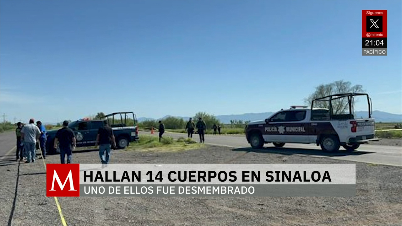 Hallan 14 cuerpos en Sinaloa ante grave crisis de inseguridad y violencia