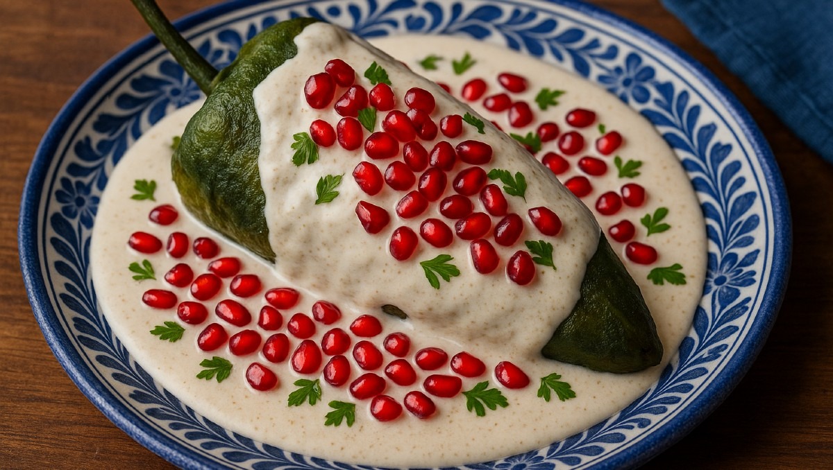 Los chiles en nogada son parte de la tradición mexicana.