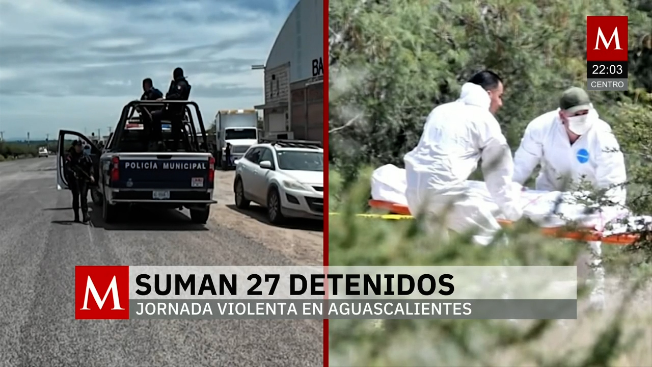 Narcobloqueos en Aguascalientes tras desmantelado campamento del CJNG dejan 27 detenidos