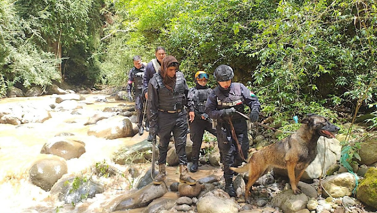 La COBUPEM inició las labores de búsqueda en la zona bajo el Puente Calderón, en Ixtapan de la Sal. Foto: (Especial)