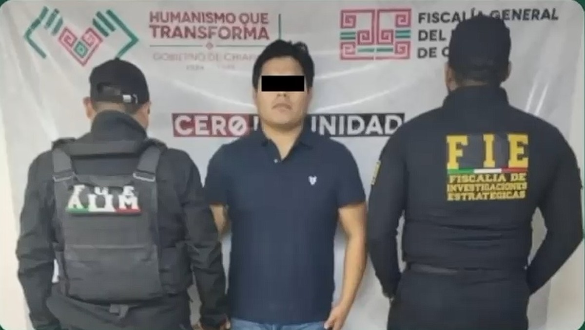 Erick 'N' fue detenido por su presunta participación en robo de banco en Tapilula, Chiapas | Especial