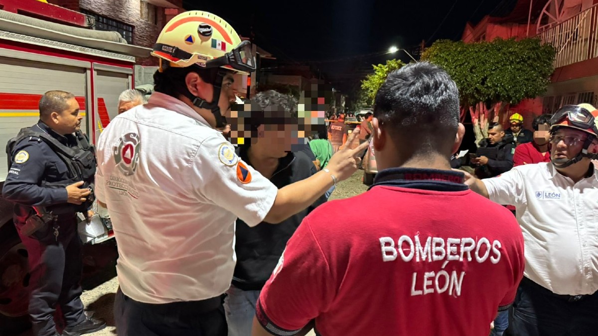 Explosión por fuga de gas en León. | Secretaría de Seguridad, Prevención y Protección Ciudadana de León.