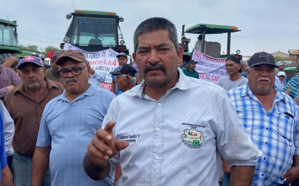 Guillermo Aguilar,  presidente del Frente Estatal de Productores Tamaulipecos. | Especial