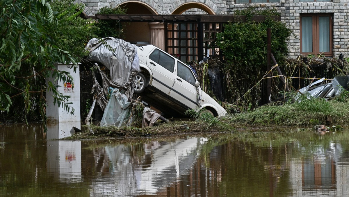 Las inundaciones afectaron a 12 provincias de China. | AFP