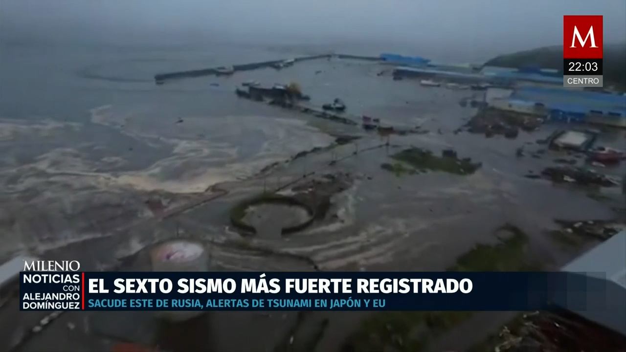 Sismo de 8.2 en Rusia es el sexto más fuerte desde 2011 y provoca alerta de tsunami