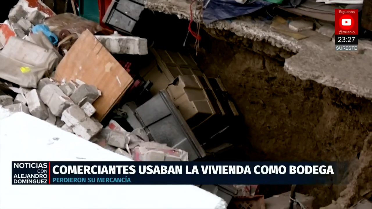 Suelo reblandecido provoca daños en vivienda y negocio en Gustavo Madero