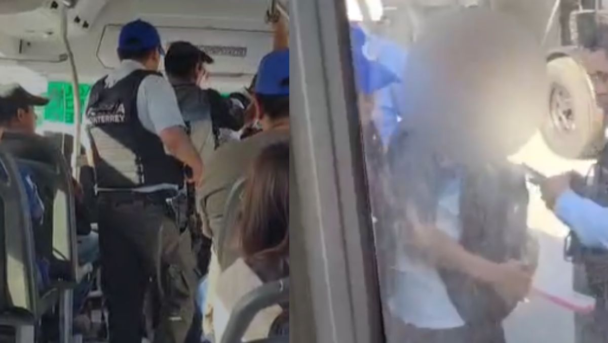 El chofer pidió a los pasajeros que descendieran por la parte delantera para evitar que el agresor pudiera escapar | Foto: Especial